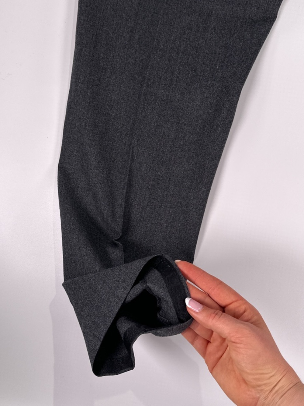 Charles Tyrwhitt 100% Wool Slim Fit Dress Pants Charcoal 40W - Picture 5 of 16